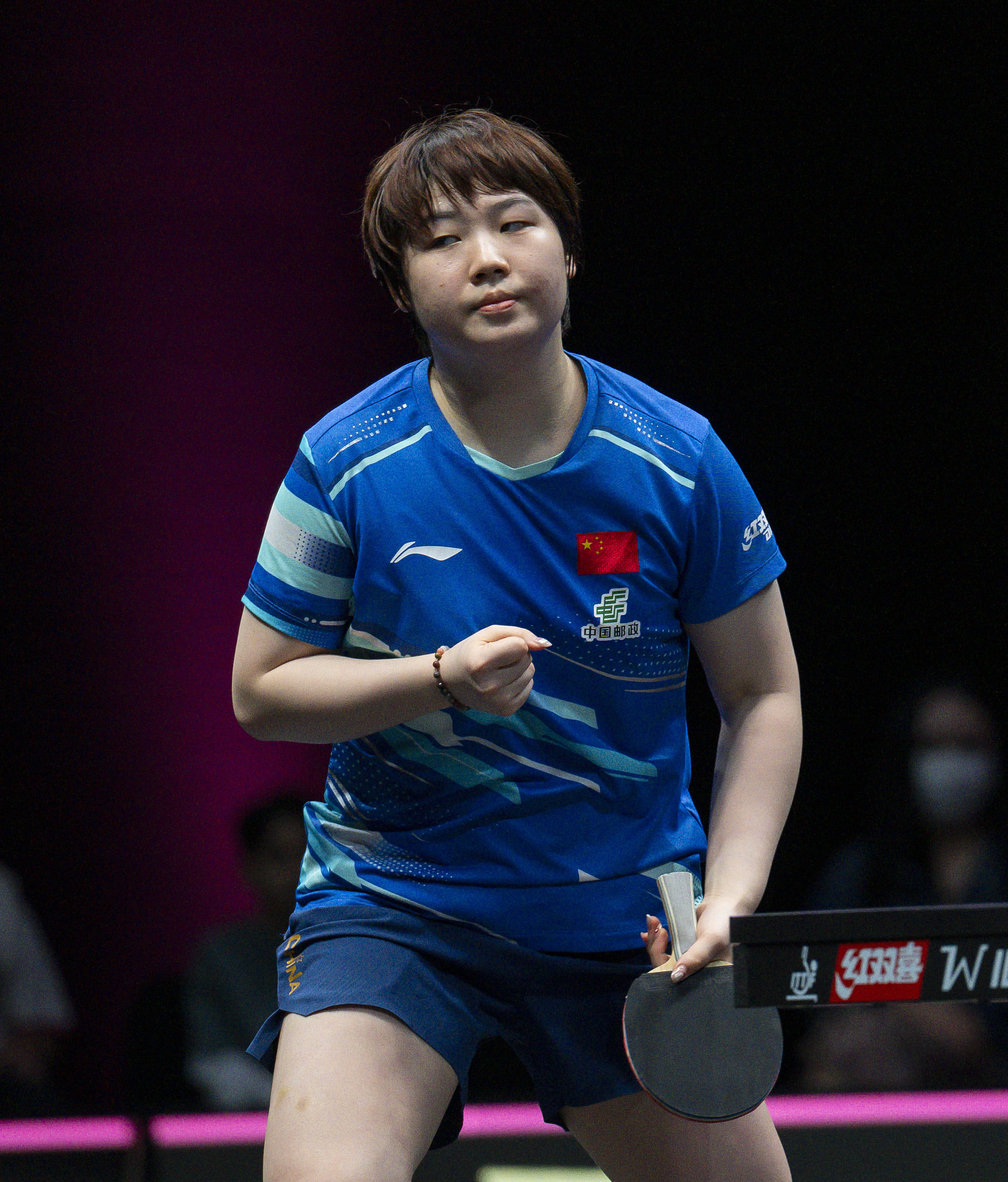 (体育)乒乓球——WTT多哈冠军赛:蒯曼晋级女单四强